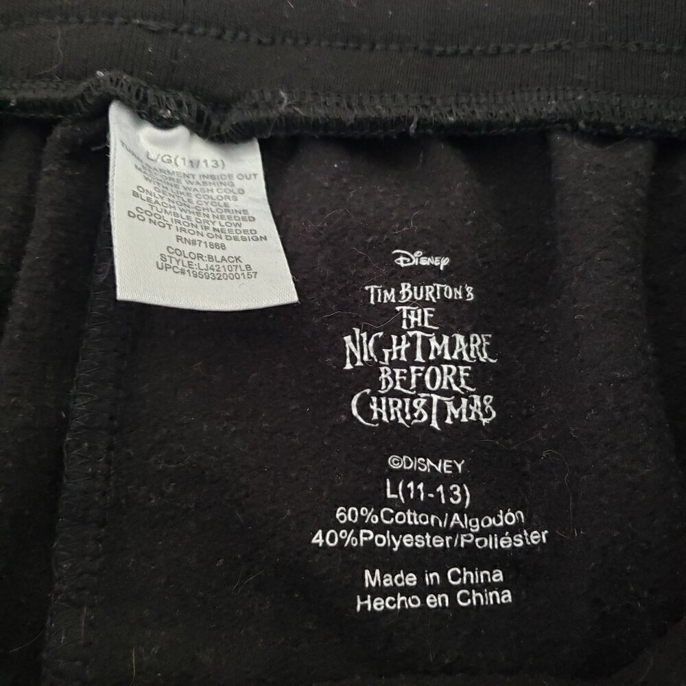 Disney Nightmare Before Christmas Joggers Boo Crew Drawstring Juniors Large - Picture 5 of 10